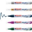 4057305030962-Edding 5100 - Pack de 5 marqueurs acryliques - argent, rouge, vert mousse, or, bleu nuit-P_405117152_12-5