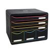 9002493430150-Exacompta Black Office Store-Box - Module de classement 6 tiroirs - noir/arlequin-P_405118143_2-1