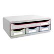 9002493430181-Exacompta Black Office Toolbox - Module de classement 4 tiroirs - blanc/arlequin-P_405118146_2-1
