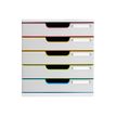 9002493430198-Exacompta Black Office Modulo - Module de classement 5 tiroirs - blanc/arlequin-P_405118152_1-0