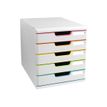 9002493430198-Exacompta Black Office Modulo - Module de classement 5 tiroirs - blanc/arlequin-P_405118152_2-1