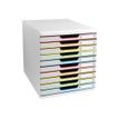 9002493430204-Exacompta Black Office Modulo - Module de classement 10 tiroirs - blanc/arlequin-P_405118153_1-0