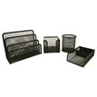 3386177057403-Pierre Henry - Mini set de bureau mesh - 4 pièces - noir-P_405118403_1-0