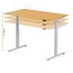 3760350281425-Bureau électrique UGO - L120x70cm - pieds gris - plateau chêne massif-P_405119041_6-5