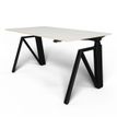 3760350280671-Bureau THEODORE  L120 - pieds noir - plateau Blanc laqué-P_405119064_1-0