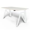 3760350280541-Bureau THEODORE  L160 - pieds blanc - plateau Blanc laqué-P_405119074_1-0