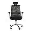 -Fauteuil de bureau GELATI - accoudoirs rabattables - appui-tête réglable - noir -P_405119529_2-1