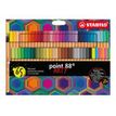 4006381584272-STABILO point 88 ARTY - feutre fin - noir, bleu clair, jaune, orange, brun, rose, vert clair, rouge carmin, vert émeraude, abricot, gris de Payne, bleu prussien, jaune citron, lilas, blush, moutarde, gris foncé, gris chaud, b-P_405119543_1-0