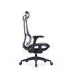 3700339918409-Fauteuil de bureau JAMES - accoudoirs réglables - appuie-tête réglable - noir et gris-P_405120005_4-3