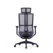 3700339918409-Fauteuil de bureau JAMES - accoudoirs réglables - appuie-tête réglable - noir et gris-P_405120005_6-5