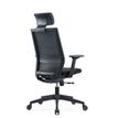 3700339918508-Fauteuil de bureau MAXIM - accoudoirs réglables - Appuie tête - noir-P_405120006_5-4