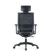 3700339918508-Fauteuil de bureau MAXIM - accoudoirs réglables - Appuie tête - noir-P_405120006_6-5