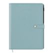 Agenda spiralé Lady Kent - 1 semaine sur 2 pages - 22 x 28 cm - bleu gris - Oberthur