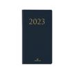 Agenda de poche Kiev - 1 semaine sur 2 pages - 9,5 x 17,5 cm - bleu marine - Oberthur