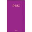 Agenda de poche Cachemire - 1 semaine sur 2 pages - 9,5 x 17,5 cm - violet - Oberthur