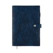 Agenda spiralé Louisiane - 1 semaine sur 2 pages - 17 x 24,5 cm - bleu denim - Oberthur
