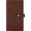Agenda de poche spiralé Louisiane - 1 semaine sur 2 pages - 9,5 x 17,5 cm - brun - Oberthur