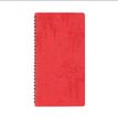 Agenda de poche Primrose - 1 semaine sur 2 pages - 9,5 x 17,5 cm - corail - Oberthur