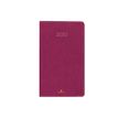 Agenda de poche Eton - 1 semaine sur 2 pages - 9,5 x 17,5 cm - prune - Oberthur