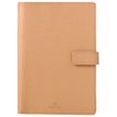 Agenda spiralé Milano - 1 semaine sur 2 pages - 17 x 24,5 cm - camel - Oberthur