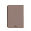 Agenda Stan - 1 semaine sur 2 pages - 13,4 x 21 cm - taupe - Oberthur
