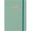 My Hello Agenda - 1 semaine sur 2 pages - A5 - vert de gris - Oberthur