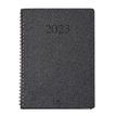 Agenda wire'o Glasgow - 1 semaine sur 2 pages - 22 x 28 cm - anthracite - Oberthur