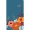 Agenda de poche Giverny - 1 semaine sur 2 pages - 9,5 x 17,5 cm - bleu - Oberthur