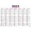 3664447125404-Oberthur Fluo - Calendrier 7 mois par face - 21 x 26,5 cm - rose-P_405120442_1-0