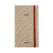 Agenda de poche Notavision Barista - 1 semaine sur 2 pages - 9 x 16 cm - brun - Brepols