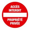 3130630671008-Exacompta - Panneau de signalisation non adhésif - Propriété privée  - 30 cm de diamètre--0