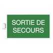 3130630670049-Exacompta - Panneau de signalisation adhésif - Issue de secours - 35 cm de diamètre-P_405121355_2-0