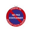3130630671022-Exacompta - Panneau de signalisation adhésif - Ne pas stationner devant - 30 cm de diamè-P_405121360_3-0