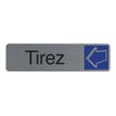 3130630671565-Exacompta - Plaque de signalisation Tirez - 165 x 44 mm - aluminium brossé-P_405121394_4-0