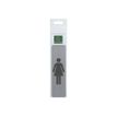 3130630671688-Exacompta - Plaque de signalisation Dame - 165 x 44 mm - aluminium brossé-P_405121406_1-3