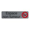 3130630671749-Exacompta - Plaque de signalisation Espace non fumeurs - 165 x 44 mm - aluminium brossé-P_405121412_3-0