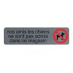 3130630671763-Exacompta - Pictogramme - Interdit aux chiens - 44 x 165 mm - aluminium brossé-P_405121414_4-0