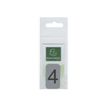 3130630671848-Exacompta - Plaque adhésive chiffre 4 - 25 x 44 mm - aluminium brossé-P_405121424_1-2
