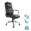 8033540636714-Fauteuil de bureau MILO - accoudoirs fixes - appui-tête intégré - noir-P_405121634_1-0