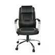 8033540636714-Fauteuil de bureau MILO - accoudoirs fixes - appui-tête intégré - noir-P_405121634_2-1