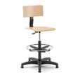 8033540636790-Siege technique RUMBA  - tabouret assis-debout - assise bois-P_405121650_1-0