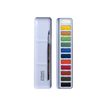 3013643014447-Lefranc Bourgeois Studio - Boîte métal 12 tablettes aquarelle avec pinceau - couleurs as-P_405121709_4-0