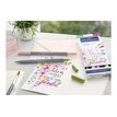 4005401645245-Faber-Castell Goldfaber Aqua - 6 Feutres double pointe - noir, jaune de cadmium, rose violet moyen, rose pâle, vert de c-P_405124207_3-4