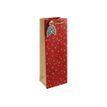5033601007180-Clairefontaine - Sac cadeau kraft spécial bouteille - holly rouge - 12,7 cm x 9 cm x 35,5-P_405124590_1-0