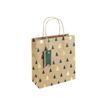 5033601007937-Clairefontaine - Sac cadeau kraft - sapins vert et or - 21,5 cm x 10,2 cm x 25,3 cm-P_405124592_2-1