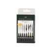 4005401671374-Faber-Castell Pitt Artist - Pack de 8 feutres à l'encre de Chine - noir-P_405125099_2-1