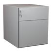 Caisson mobile métallique monobloc – 2 tiroirs - silver