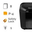 0043859771097-Fellowes Powershred LX41 - Destructora - mini corte - 4 x 12 mm - P-4--1
