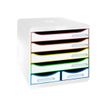 9002493312913-Exacompta Black Office - Module de classement 6 tiroirs - blanc/arlequin-P_405128415_2-1