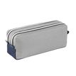 3135250993561-Trousse rectangulaire Trilines - 2 compartiments - gris - Viquel-P_405128734_2-1